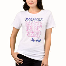 Farmers Market Söt Rosa Frukt T-Shirt
