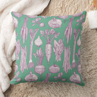 farmer's market vegetables purple peppermint kudde