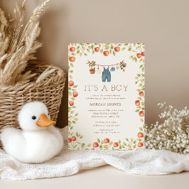 Farmhouse Baby Klädlinne Baby Shower Inbjudningar