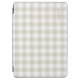 Farmhouse Beige Buffalo Check Monogrammed iPad Air Skydd (Framsidan)