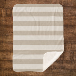 Farmhouse Beige Rand Sherpa Blanket
