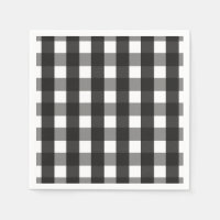 FARMHOUSE BLACK AND WHITE GINGHAM CHECK