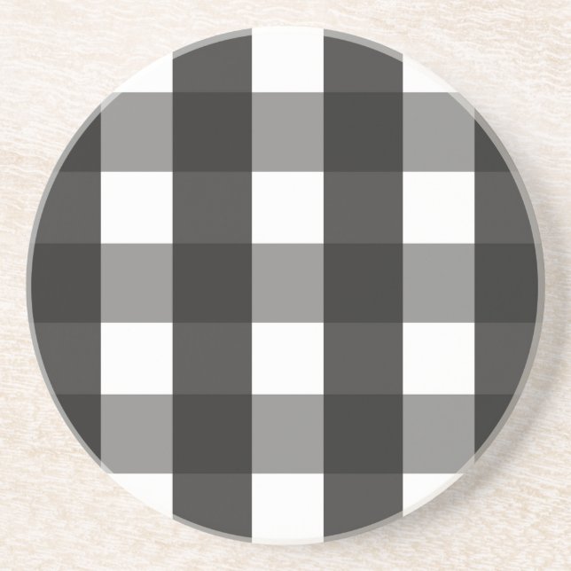 FARMHOUSE BLACK AND WHITE GINGHAM CHECK UNDERLÄGG (Framsidan)