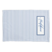 Farmhouse Blue och White Stripe Ticking