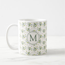 Farmhouse Botanical Initial M Cottage Garden Kaffemugg