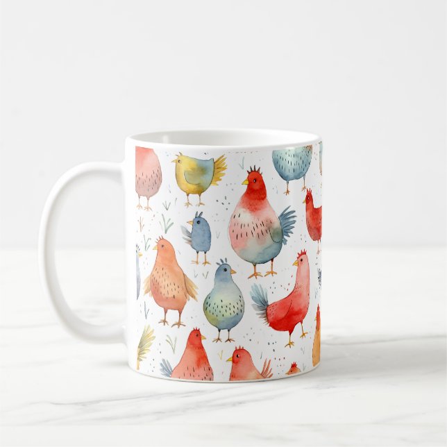 Farmhouse Chickens Kaffemugg (Vänster)