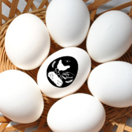 Farmhouse Egg Carton Chicken Farm Fresh Organ Eggs Stämpel