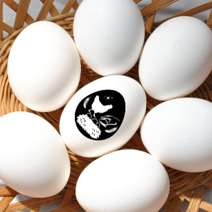 Farmhouse Egg Carton Chicken Farm Fresh Organ Eggs Stämpel