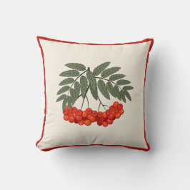Farmhouse Fall Decor - Rowan Berries med Red Line Kudde