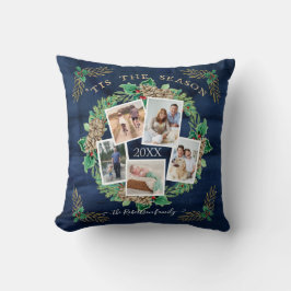 Farmhouse Family Photo Watercolor Gräs Wandeans Kudde