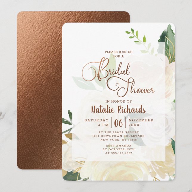 Farmhouse Fresh Rustic Chic Bröllop Möhippa Inbjudningar (Fram/baksida)