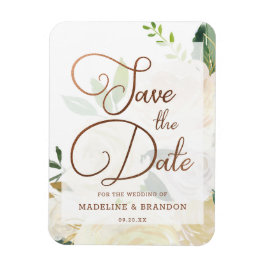 Farmhouse Fresh Rustic Land Fall Save Date Magnet