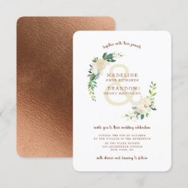 Farmhouse Fresh Rustic Land Wand Bröllop Inbjudningar