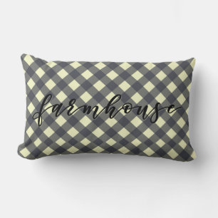 FARMHOUSE GINGHAM LUMBARKUDDE