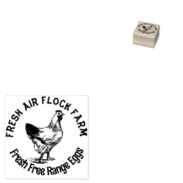Farmhouse Hen | Ägg Stämpel (Stämplad)