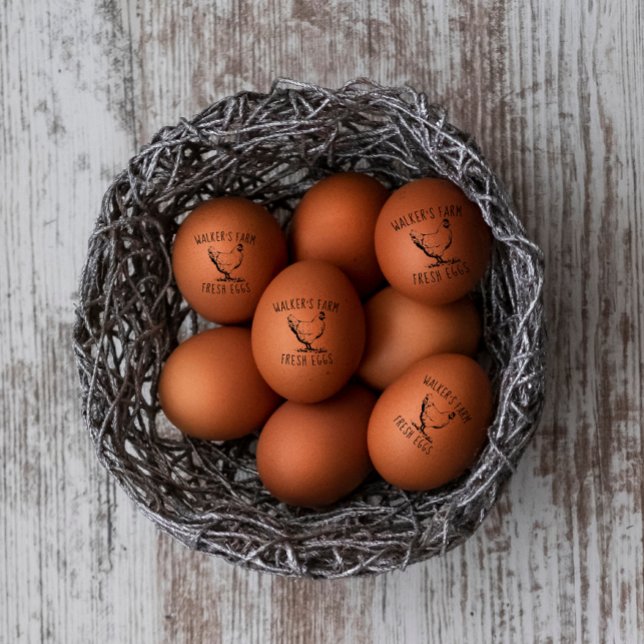 Farmhouse Hen | Egg Frimärke Stämpel (Skapare uppladdad)