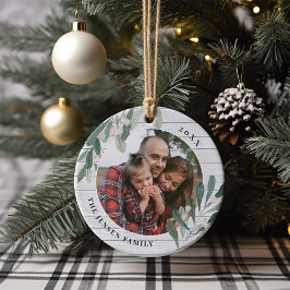 Farmhouse Holly | Helgdag Photo Personlig Julgransprydnad Keramik