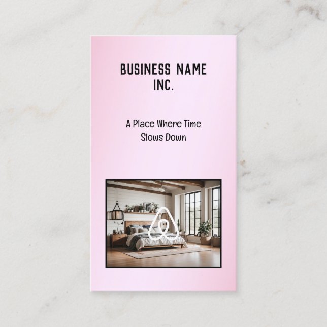 🌟 Farmhouse Hyental QR Photo Logotyp Visitkort (Framsida)