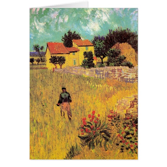 Farmhouse i Provence av Vincent van Gogh Hälsningskort (Framsidan)