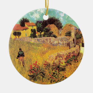 Farmhouse i Provence av Vincent van Gogh Julgransprydnad Keramik