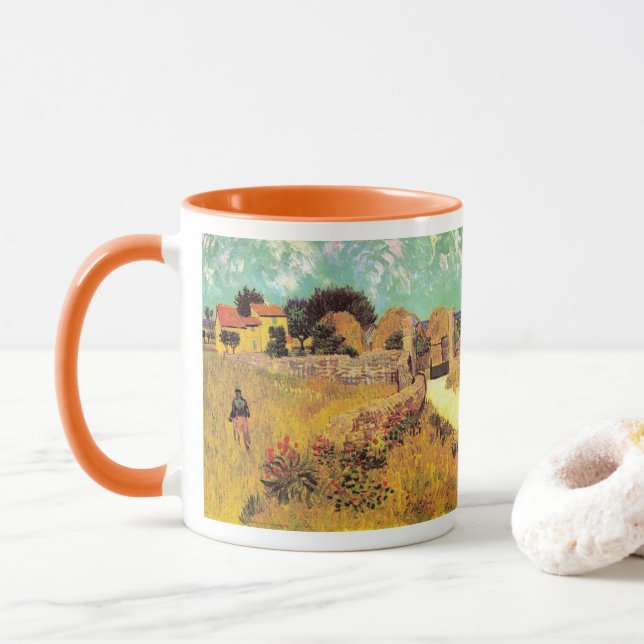 Farmhouse i Provence av Vincent van Gogh Mugg (Med munk)