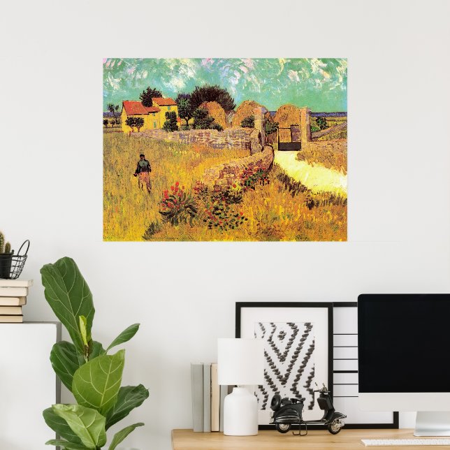 Farmhouse i Provence av Vincent van Gogh Poster (Hemmakontoret)