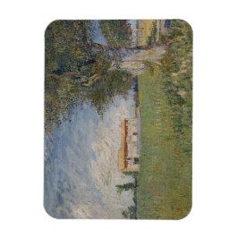 Farmhouse i Wheatfield av Vincent Van Gogh Magnet