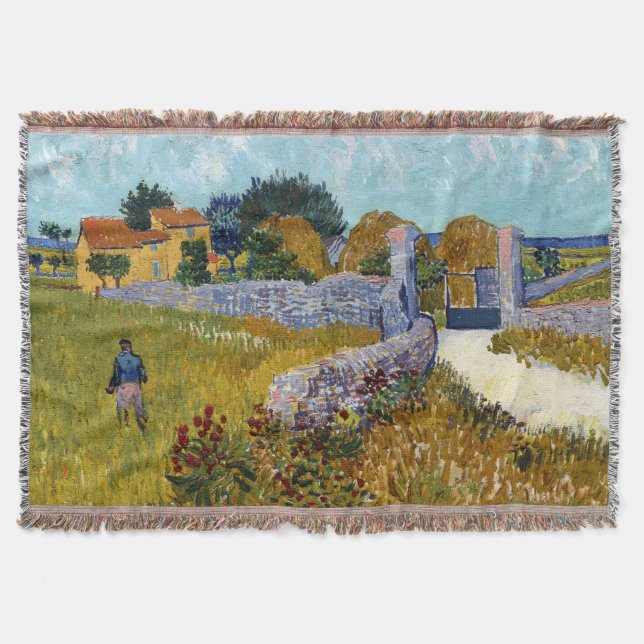 Farmhouse in Provence (1888), Vincent Van Gogh Filt (Framsidan)
