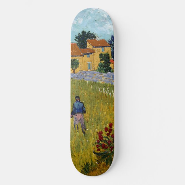 Farmhouse in Provence (1888), Vincent Van Gogh Mini Skateboard Bräda 18,5 Cm (Framsida)