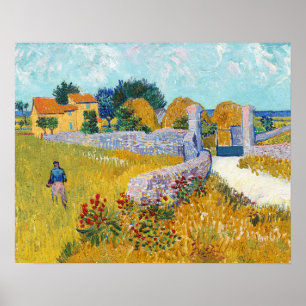 Farmhouse in Provence (1888), Vincent Van Gogh Poster