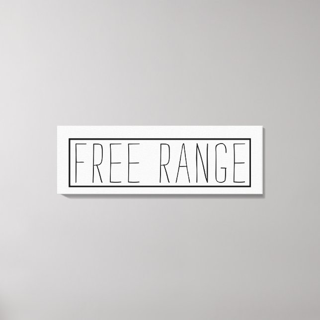 Farmhouse Inspired Free Range Kitchen Decor Canvastryck (Framsida)