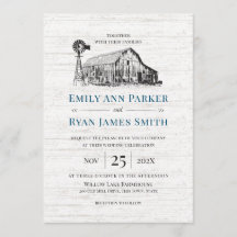 Farmhouse Land Barn Sketch