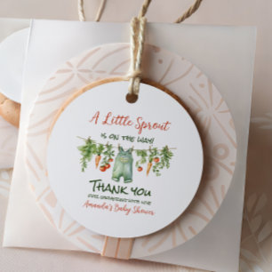 Farmhouse Little Sprout Klädstreck Baby Shower Gåvor Etiketter