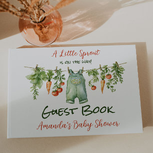 Farmhouse Little Sprout Klädstreck Babyfirande Gästböcker