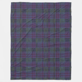 Farmhouse Navy Blue Tartan Fleecefilt
