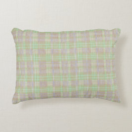 Farmhouse Neutral Sage Plaid Prydnadskudde