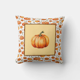 Farmhouse Orange Pumpkin Mönster Fall Decor-dekorf Kudde