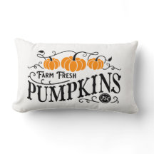 Farmhouse Pumpkin Patch Lumbar Pillow