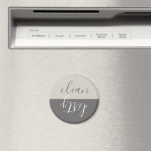 Farmhouse Rustic Beige Grått Dishwasher Magnet