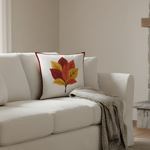 Farmhouse Rustic Höst löv Fall Decor Kudde