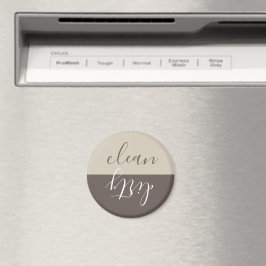 Farmhouse Rustic Tan Brown Dishwasher Magnet
