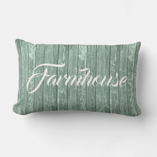 FARMHOUSE SHIPLAP LUMBAR PILLOW LUMBARKUDDE (Framsida)