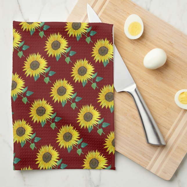 Farmhouse Solros American MoJo Kitchen towel Kökshandduk (Vikt i Fjärdedel)