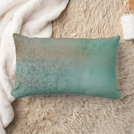 Farmhouse Stil Rustic Antique Teal Faux Snöre Lumbarkudde