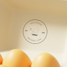 Farmhouse Style Egg Carton Stamp Family Business Stämpel