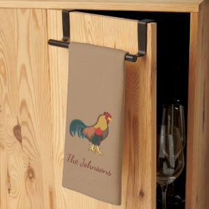 Farmhouse Tupp Personlig Brown Kitchen Towel Kökshandduk
