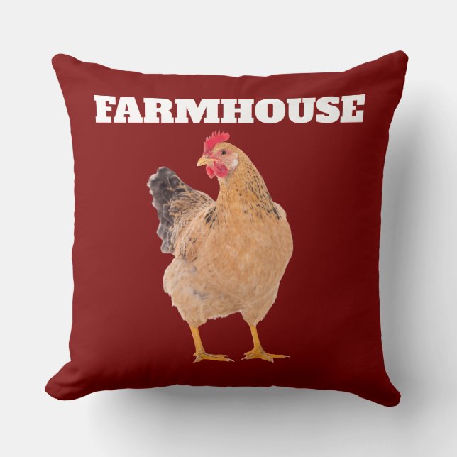 FARMHOUSE TUPP RED DEKORATIV KUDDE (Framsida)