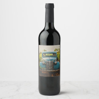 FARMHOUSE VIN LABEL BRÖLLOP VINFLASKA ETIKETT