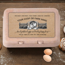 Farmhouse Vintage Egg Carton  Fraktsedel