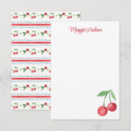 Farmillenium Cherries Watercolor Tack Kort